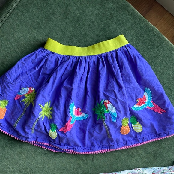 Mini Boden Bird/Parrot Applique Fun/Novelty Skirt 3-4 - Picture 2 of 9